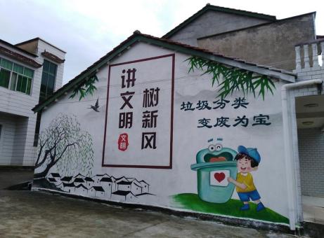 汉阴墙绘是现在流行的墙体广告