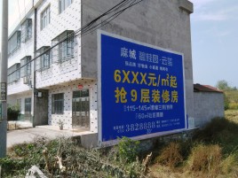 汉阴墙体广告质量分析