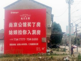 汉阴墙体广告在乡镇、农村市场的媒体优势